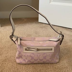 Purple coach purse